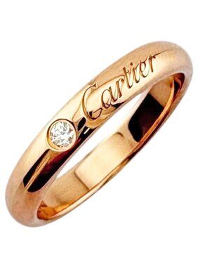 Cartier C Wedding Ring 18k Gold Diamond